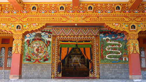 Obraz na płótnie Thupsung Dhargye Ling Monastery in Dirang, Arunachal Pradesh – Himalayan Buddhis
