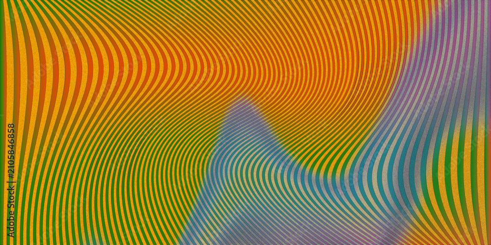 Fototapeta premium Abstract background featuring green and orange waves with soft textures