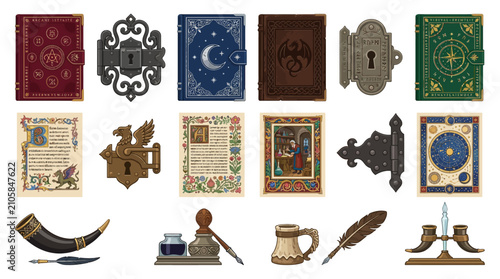 Medieval Fantasy Writing  Book Collection.