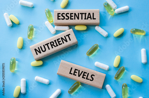 Fotografi Essential nutrient levels symbol