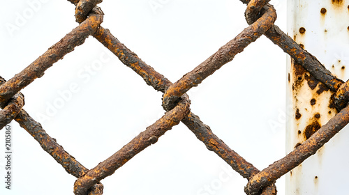 rusty metal frame