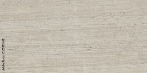 Tableau sur toile Warm Beige Travertine Marble Slab Background with Bedding Veins