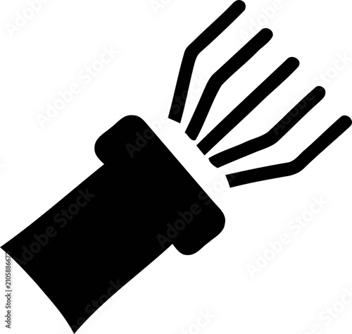 Quadro su tela Severed Electrical Wire with Exposed Strands, Technical Problem Icon