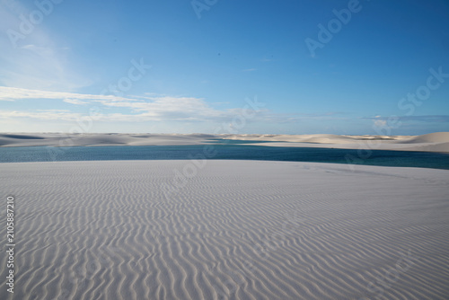 sand dunes and lagoons in Lencois Maranhenses
