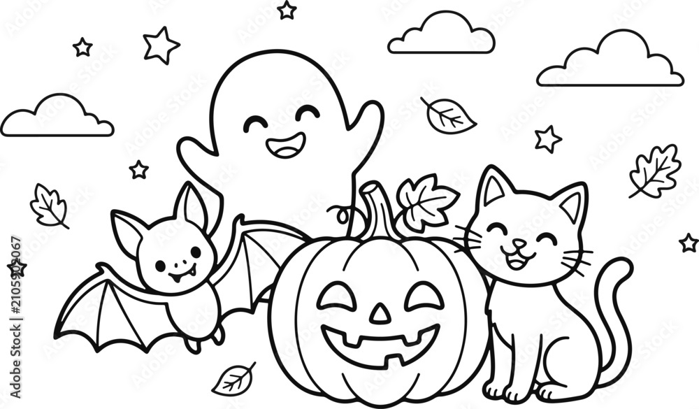 Fototapeta premium Halloween vector design