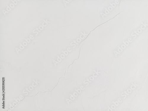 Tableau sur toile Macro photography of fine hairline crack pattern on white concrete wall backgrou