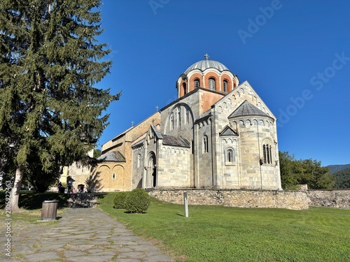 A view from the historic Studenica Monastery near Novi Pazar, Serbia.
