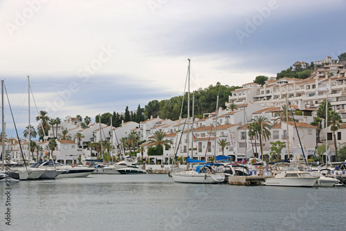 Boats in La Herradura marina in Andalucia, Spain	