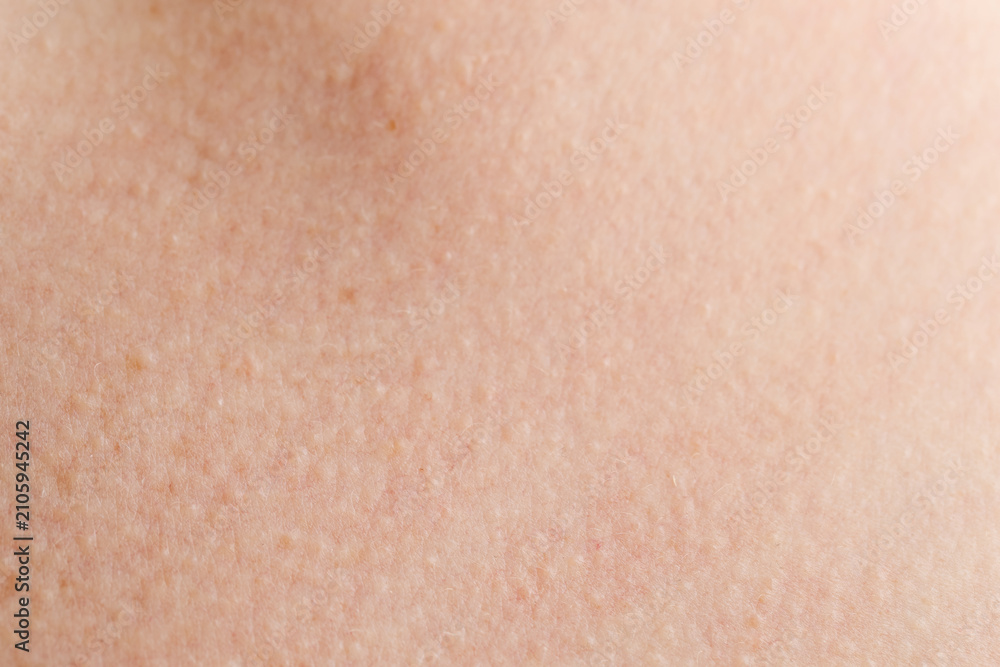 Fototapeta premium Texture of normal skin as background, closeup