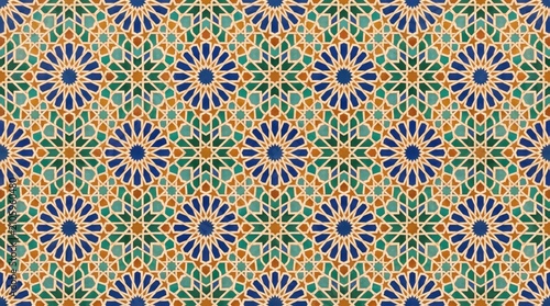 Greece pattern ornate geometric mosaic tile islamic art background with geometric background ornamental decorative