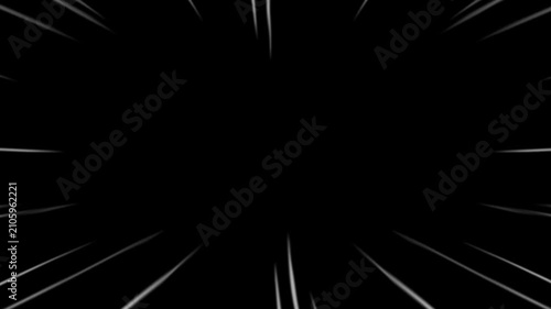 WHITE manga speed lines burst overlay isolated on transparent background comic radial action zoom line frame graphic element for design overlay template art