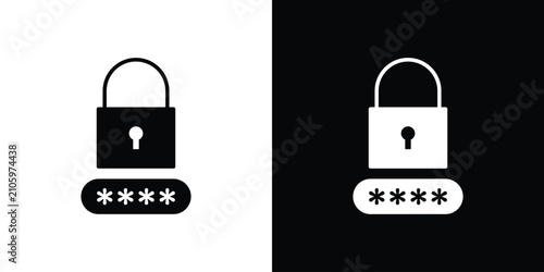 Change Password icon flat symbols pack