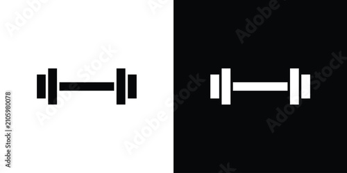 Fotografía Barbell icon lineart symbols pack. EPS10