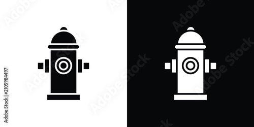 Foto Fire hydrant icon editable design collection. EPS10