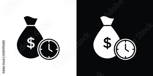 Fixed deposit icon minimal artwork collection
