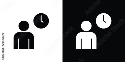 Canvastavla Office hours icon minimal artwork collection