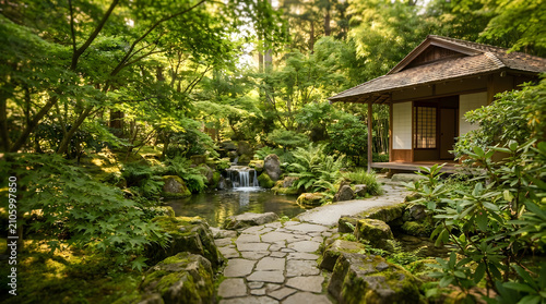 japanese garden in the garden