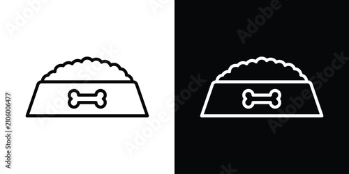 Canvastavla Pet food bowl icon