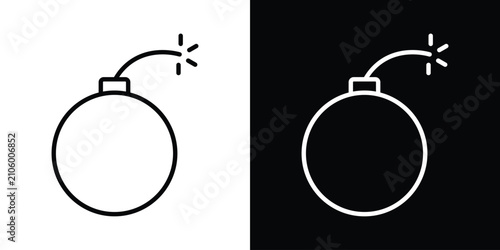 Billede på lærred Bomb icon