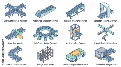 Industrial Conveyor Systems and Logistics Equipment Collection.