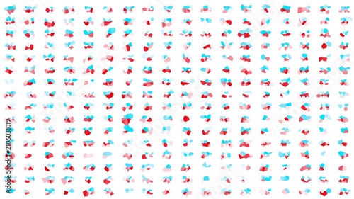 Grid pattern flickering animation with distortions and light glitch effects