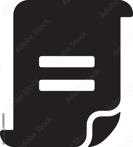 Tableau sur toile Equal Rights Document and Human Rights Law Vector Icon Symbol