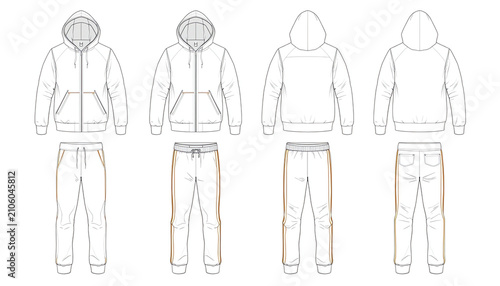 Casual jersey suits (for sports, training