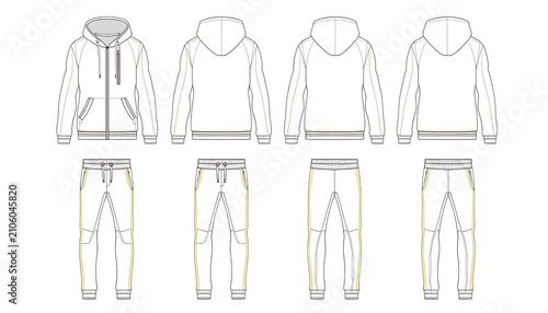 Casual jersey suits (for sports, training