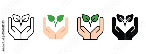 Environmental Rights Icon for Climate Justice and Sustainable Development