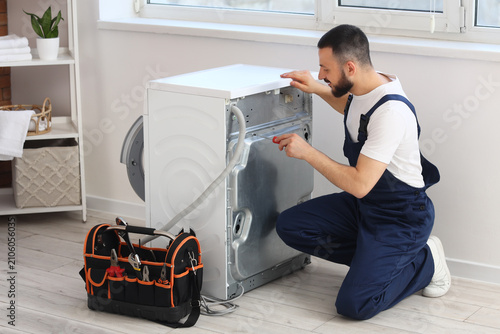 Professional repairman fixi...