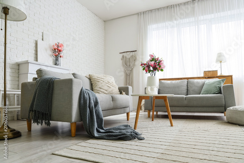 Interior of living room wit...