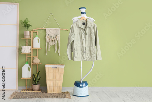 Interior of room with shelv...