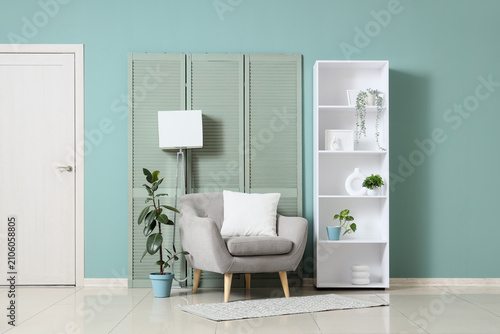 Interior of living room wit...