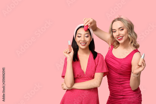 Beautiful young women with ...