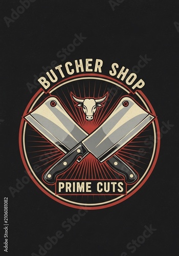 Crimson Bonds: A Rustic Emblem of Prime Cuts