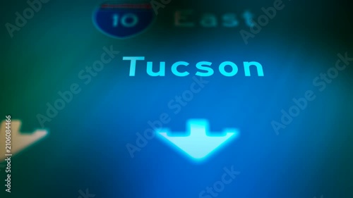 Crime Filler Shot - Cinematic Arizona Highway Sign - Tucson