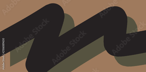 Masculine design featuring dark green and black stripes on an earthy brown field. Sophisticated vector for professional branding and modern textile design.