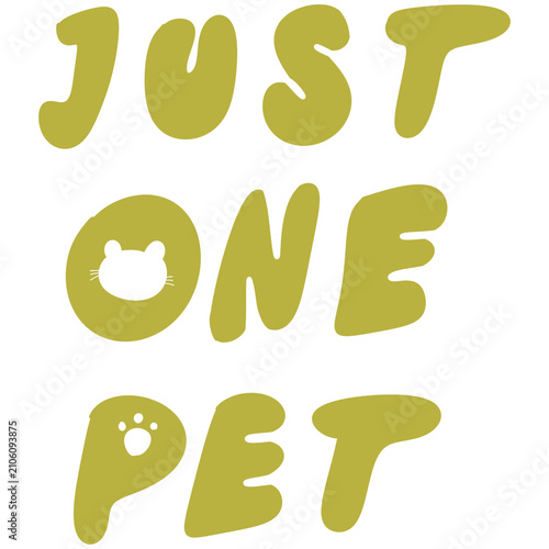 Cute typography design 