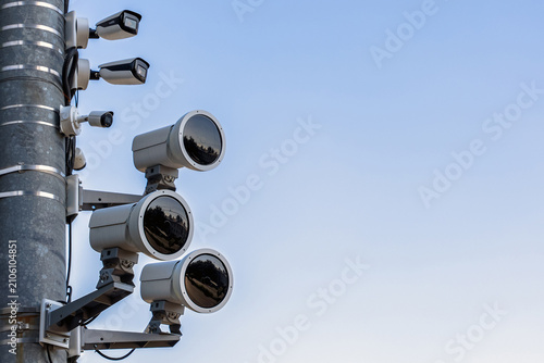 Photo and video recording system in the city