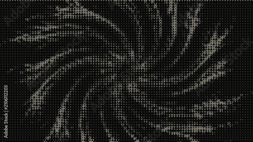 Canvastavla Geometric triangle spiral radial pattern.