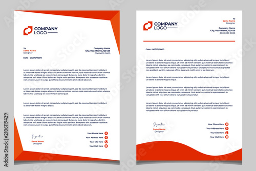 business corporate letterhead design template