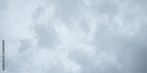 Bild auf Leinwand Gray clouds gather in the sky, hinting at an impending storm or a change in weather, creating a dramatic and atmospheric backdrop