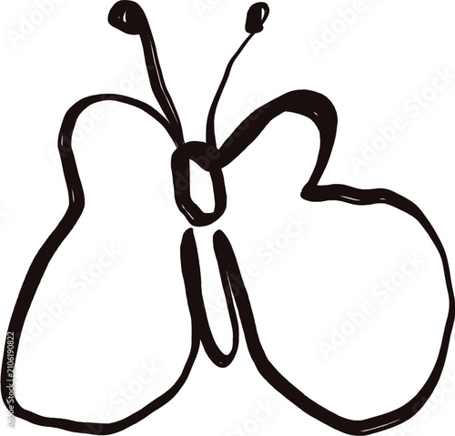 Morning Glory Flower with Bud and Leaves Botanical Illustration