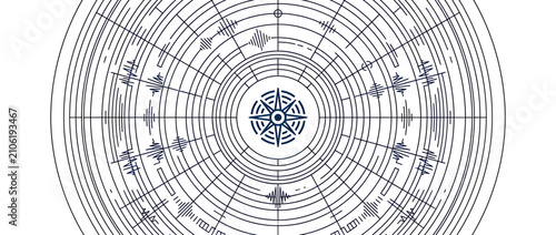 Photos Abstract Circular Nautical Compass Design
