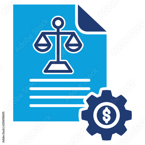 BALANCE SHEET BLUE ICON