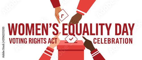 Diverse Hands Voting for Equality Day Celebration
