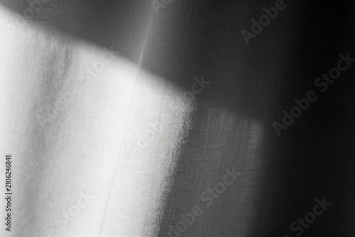 Black and White Textured Fabric with Soft Light