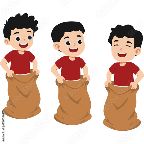 Obraz na płótnie Traditional games indonesian illustration