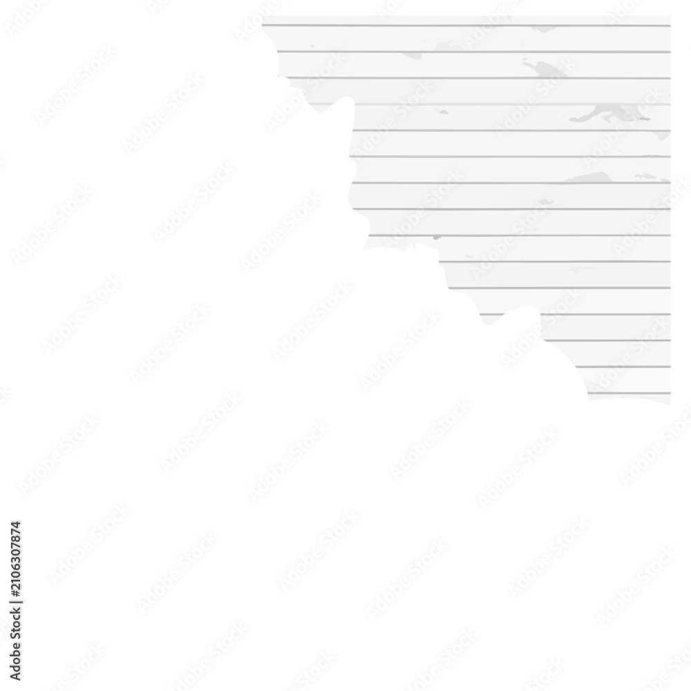 Fototapeta premium Minimal Horizontal Line Paper Corner Element