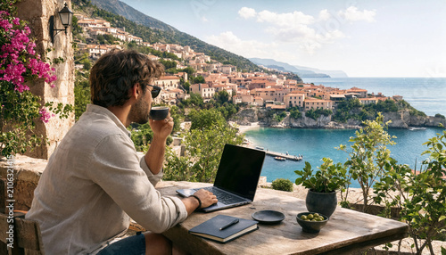 Coastal village remote work
